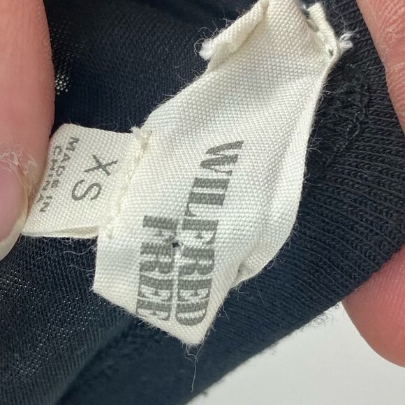 ARITZIA Wilfred Free Romper Black Tie Waist Modal Size XS Minimalist Playsuit - Picture 9 of 13